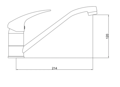 Смеситель для кухни GROSS AQUA 3210257С- G0110 Basic