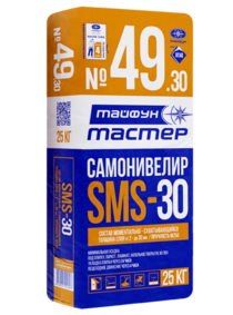 Смесь самонивелирующая цементная Тайфун Мастер № 49-30 SMS, 25 кг