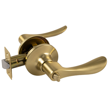 Защелка межкомнатная ISPARUS (мат.зол.) ЗВ3-03 (фикс.)