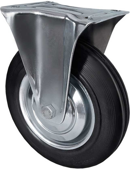 Опора колесная FC 54, неповоротная d=125 мм, черная