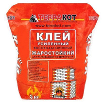 Клей жаростойкий усиленный Терракот, 5 кг