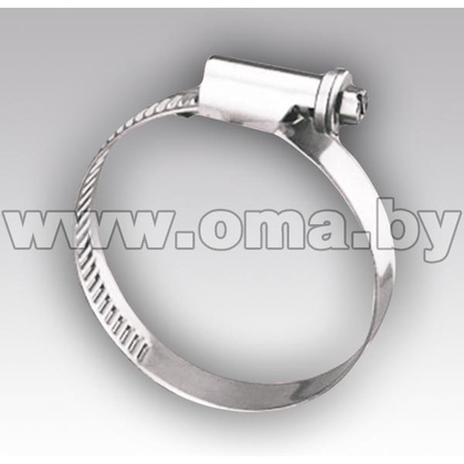 Хомут стальной червячный 140-160 мм, ширина 9 мм (арт. Хомут 140-160)
