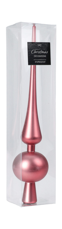 Верхушка ёлочная Pink 28см, полипропилен, арт. CAN218610