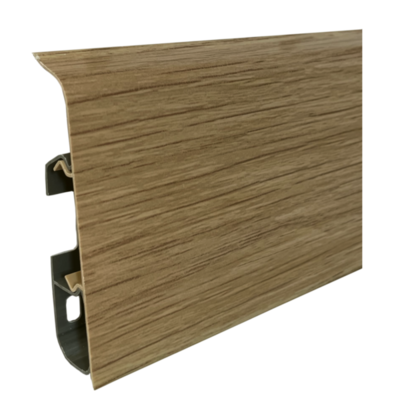 Плинтус напольный ПВХ Qvant Q03 Дуб виргинский 76мм 2,2м