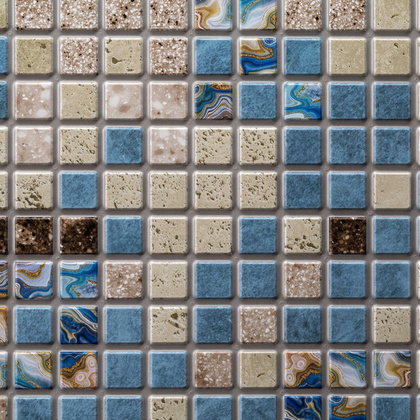 Панель ПВХ самоклеящаяся Grace мозаика Фокси 482х482 мм