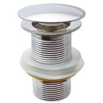 Выпуск - донный клапан для умывальника 1.1/4, клик-клак без перелива (круглый), MP