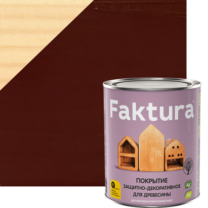 Покрытие FAKTURA защитно-декоративное для древесины махагон 0,7 л