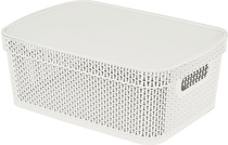 Корзина для хранения Keeplex Ajur с ручками11л 36,5х27х14,1см белое облако