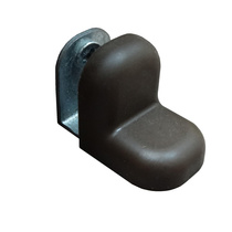 Уголок меб. 20х20 с декор. накладкой (4шт) коричн.