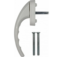 Ручка оконная алюминиевая Venus белая арт У1-2324.Б Левша