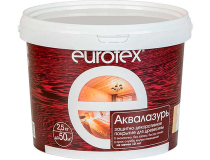 Защитно-декоративный состав Eurotex Аква (2.5кг, олива)