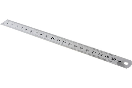 Линейка 200х19мм нержавеющая FIT IT