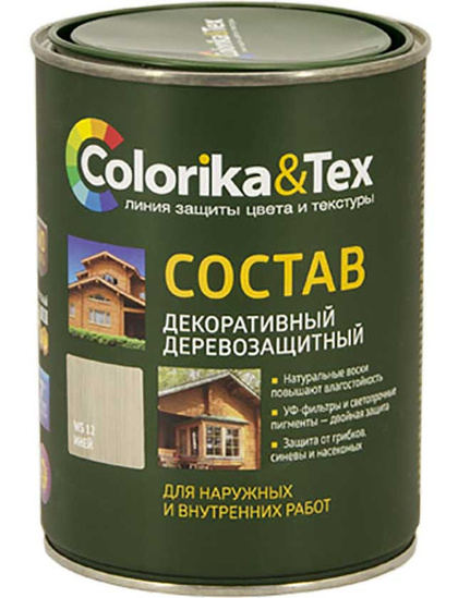 Защитно-декоративный состав Colorika & Tex 800мл (палисандр)