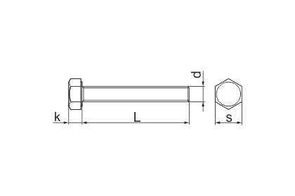 Болт нерж.  М6х25 DIN 933 (4шт)