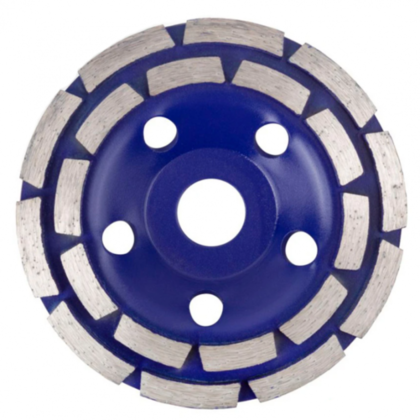 Алмазный шлиф. диск Чашка 125х22.2мм -сегм. 2-рядн. , Cutop Profi