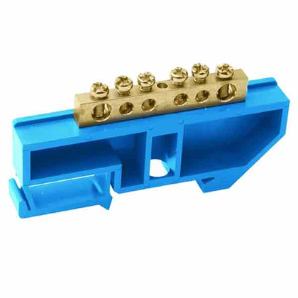 Шина N нулевая с изолятором на DIN-рейку SQ0801-0031 TDM 8x12 мм стойка большая 8 групп