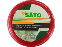 Леска для триммера SATO TECHNO 3мм 15м звездочка