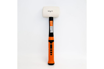 Киянка резин. 450г (бел.) Bohrer фибергл. рукоятка (круглый боек) 45013345