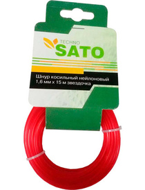 Леска для триммера SATO TECHNO 1,6мм 15м звездочка