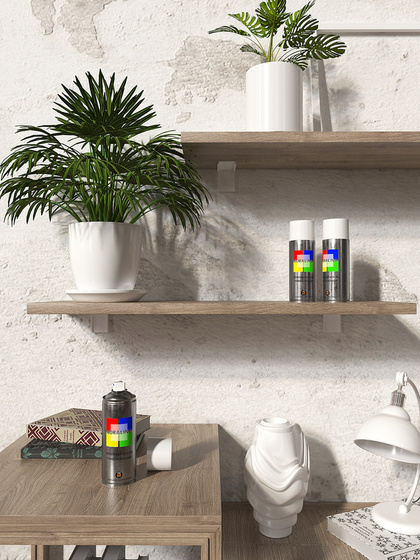 Краска Coralino RAL 9003 (520 мл, белый глянцевый)