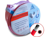 Рукав (шланг) Iкл. д/горюч.газов 6,3мм красный (бух-5м.п) РБ