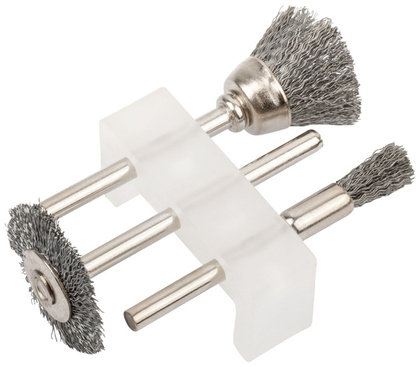 Корщетки из нержавеющей стали наб.3шт. FIT