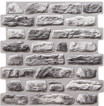 Панель ПВХ самоклеящаяся Grace кирпич Мергель известковый 473х475 мм