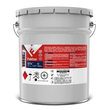 Эмаль ПФ-115 FAKTOR зеленая 20 кг