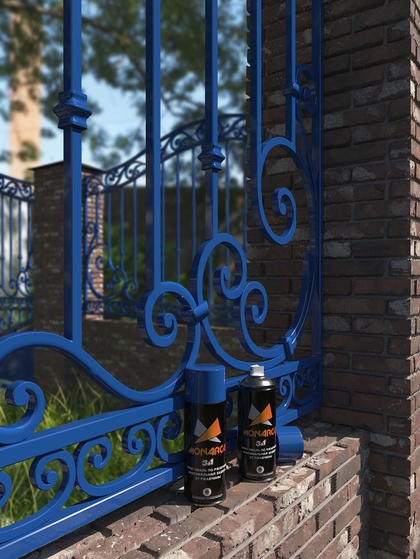 Грунт-эмаль по ржавчине 3в1 Monarca RAL5005 сигнальный синий 520мл