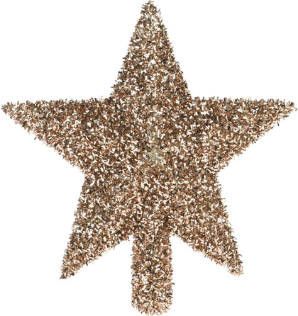 Верхушка ёлочная Champagne star 20см, полипропилен, арт. AWR400900