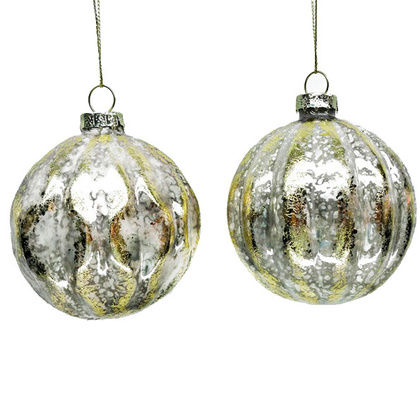 Набор шаров 8см (4шт), стекло, арт. EBG044180/EBG044181