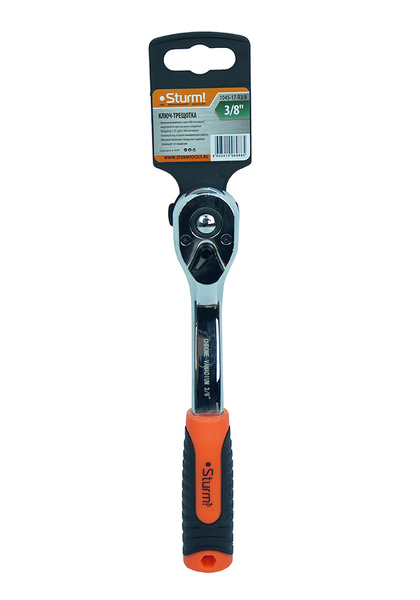 Ключ-трещотка, квадрат 3/8, 72 зуба Sturm! 1045-17-R3/8