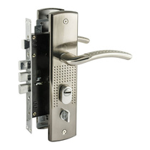 Замок врезной N201-68 Л(N200 (96)-68мм) (матовый никель) NORA-M