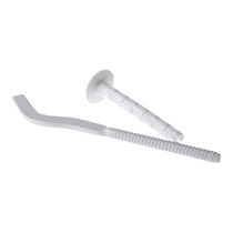 Кронштейн для рад. с дюб. диам. 7 х 180 мм (белый) сплющ. Т6.3, MP-У