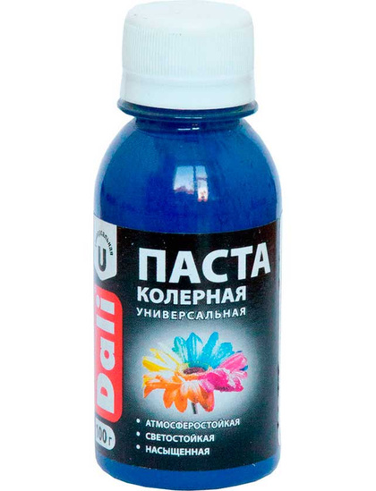 Колеровочная паста Dali синий 0,1 кг