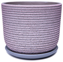 Горшок бетон. Лоза розово-серый бук №1, 10,1х12х12