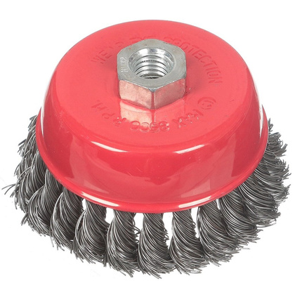 Щетка д/УШМ чашка жесткая ф100 хМ14 (круч.пров.) VERTEX