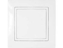 INA бел. Выключатель 1-кл. С110-860 (с рамкой), ОККО