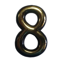 Цифра 8 50мм. пластм. клеящ. золото