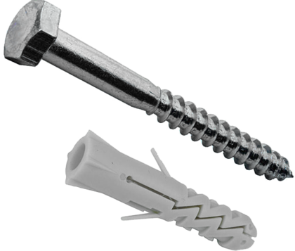Дюбель с шурупом - шестигр.гол.(дюб.12х60-шур.8х80) (10 шт.)