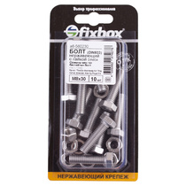 Болт нерж.DIN 933 М 8x30 с гайкой DIN934 10 шт