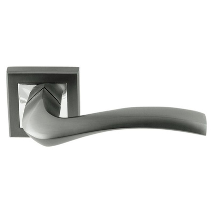 Ручка дверная на розетке НОРА-М 112К AL комплект ручек - Графит