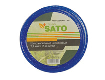 Леска для триммера SATO TECHNO 2,4мм 15м
