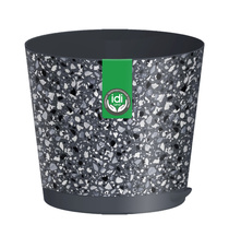 Горшок д/цветов Stone Flower, D120мм, 0,75л, (серый)