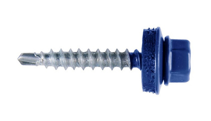 Саморез по кровле - 4.8x29 цинк. RAL 5005 ярко синий (50 шт)