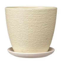 Горшок бетон. Гнездо шампань крокус, 12,3х14,9