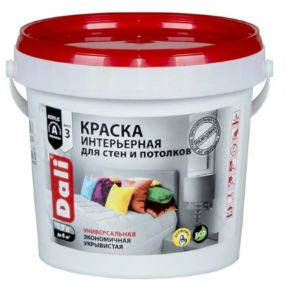 Краска для стен и потолков DALI белоснежная 0,9 л Рогнеда