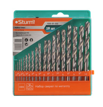 Сверла по металлу ц/х (наб.19шт 1,0-10,0мм) STURM 1055-01-SS2