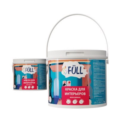 Краска ВД-АК 216 Full интерьерная белоснежная 14 кг