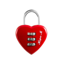 Замок навесной кодовый 606 красный НОРА-М